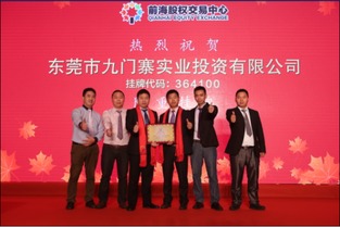 热烈庆祝九门寨实业投资成功上市